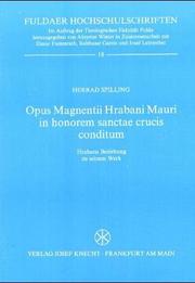 Cover of: Opus Magnentii Hrabani Mauri in honorem sanctae crucis conditum by Herrad Spilling