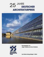 25 Jahre deutscher Architekturpreis by Jürgen Joedicke