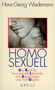 Cover of: Homosexuell by Hans-Georg Wiedemann