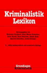 Cover of: Kriminalistik Lexikon