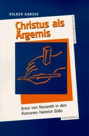 Christus als Ärgernis by Volker Garske