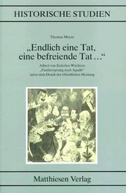 Endlich eine Tat, eine befreiende Tat-- by Thomas Meyer