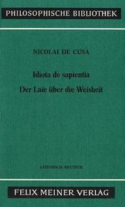 Cover of: Schriften des Nikolaus von Kues in deutscher Übersetzung