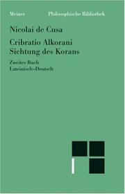 Cover of: Sichtung des Korans, Zweites Buch by Nikolaus von Kues, Nikolaus von Kues