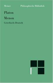Cover of: Menon by Πλάτων