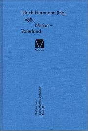 Cover of: Volk, Nation, Vaterland