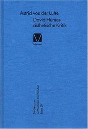 Cover of: David Humes ästhetische Kritik