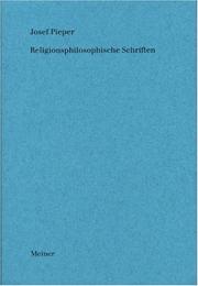 Cover of: Religionsphilosophische Schriften