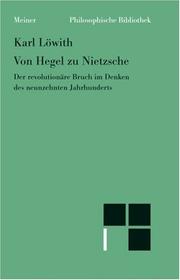 Cover of: Von Hegel Zu Nietzche