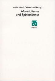 Cover of: Materialismus und Spiritualismus: Philosophie und Wissenschaften nach 1848