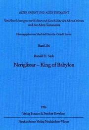Cover of: Neriglissar: King of Babylon