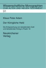 Cover of: Der königliche Held by Klaus-Peter Adam