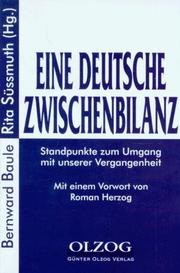 Cover of: Eine Deutsche Zwischenbilanz: Standpunkte zum Umgang mit unserer Vergangenheit