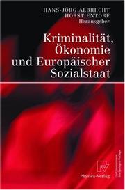 Cover of: Kriminalität, Ökonomie und Europäischer Sozialstaat