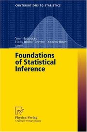 Cover of: Foundations of statistical inference: proceedings of the Shoresh conference 2000