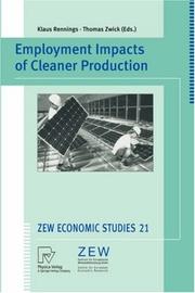 Cover of: Employment Impacts of Cleaner Production (ZEW Economic Studies)