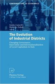 The evolution of industrial districts by Giulio Cainelli