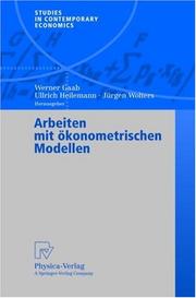 Arbeiten mit ökonometrischen Modellen cover