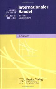 Cover of: Internationaler Handel by Peter Zweifel, Robert H. Heller