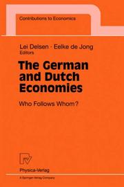 Cover of: The German and Dutch Economies by Eelke de Jong