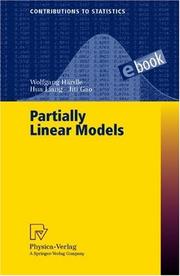 Cover of: Partially Linear Models (Contributions to Statistics)