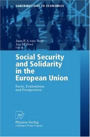 Cover of: Social Security and Solidarity in the European Union by 