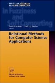 Cover of: Relational Methods for Computer Science Applications (Studies in Fuzziness and Soft Computing)