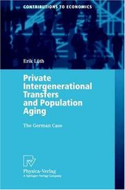 Private Intergenerational Transfers and Population Aging by Erik Lüth