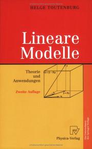 Cover of: Lineare Modelle: Theorie und Anwendungen