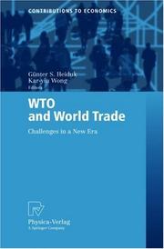 Cover of: WTO and world trade: challenges in a new era