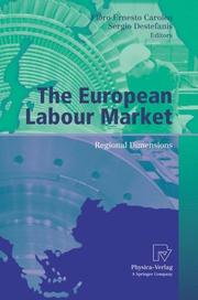 Cover of: The European Labour Market: Regional Dimensions (AIEL Series in Labour Economics)