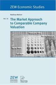 Cover of: The Market Approach to Comparable Company Valuation (ZEW Economic Studies) by Matthias Meitner