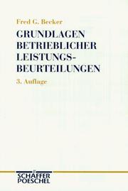 Grundlagen betrieblicher Leistungsbeurteilungen by Becker, Fred G.
