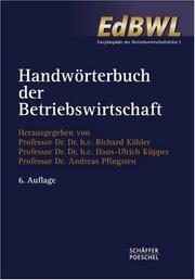 Cover of: Handwörterbuch Unternehmensrechnung und Controlling (HWU) by Hans-Ulrich Küpper, Alfred Wagenhofer