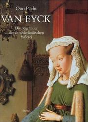 Cover of: Van Eyck by Otto Pächt