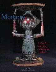 Cover of: Memory: Luba Art and the Making of History (African Art)