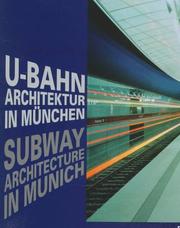 Cover of: U-Bahn-Architektur in München = by Christoph Hackelsberger