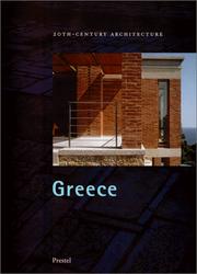 Cover of: Greece: 20Th-Century Architecture (20th-Century Architecture, 6)