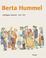 Cover of: Berta Hummel Catalogue Raisonne 1927-1931