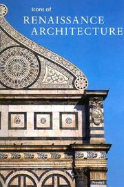 Cover of: Icons of Renaissance Architecture by Alexander Marckschies, Alexander Markschies