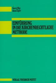 Cover of: Einführung in die kirchenrechtliche Methode