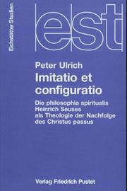 Cover of: Imitatio et configuratio by Ulrich, Peter