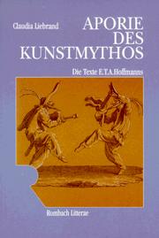 Cover of: Aporie des Kunstmythos by Claudia Liebrand