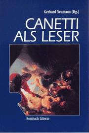 Cover of: Canetti als Leser by Gerhard Neumann (Hg.).