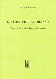 Cover of: Dietrich Fischer-Dieskau: Verzeichnis der Tonaufnahmen