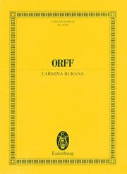 Cover of: Carmina Burana