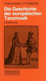 Cover of: Geschichte der europäischen Tanzmusik: Einf.