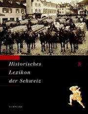 Cover of: Historisches Lexikon der Schweiz