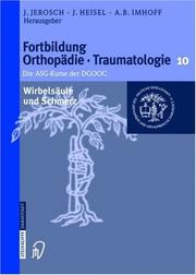 Cover of: Wirbelsäule und Schmerz (Fortbildung Orthopädie - Traumatologie)