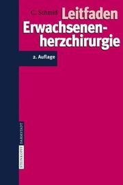 Cover of: Leitfaden Erwachsenenherzchirurgie by C. Schmid